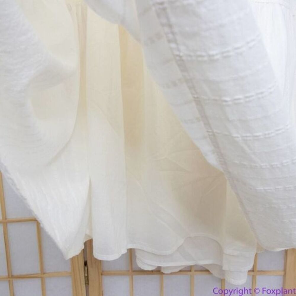 NEW Madewell Ruffle-Strap Tiered‎ Midi Dress in Textural Stripe, XL - Picture 11 of 16